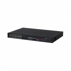 Dahua DH-PFS3218-16ET-135 16-портовый неуправляемый коммутатор с РоЕ