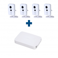 Комплект IP 4 кубические камеры Dahua IPC-K15AP