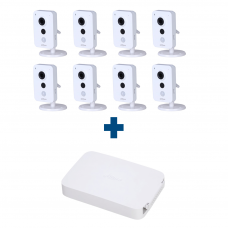 Комплект IP 8 кубических камер Dahua IPC-K15AP