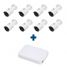 Комплект 8 уличных камер Dahua IPC-HFW1020SP-S3