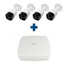 Комплект HD 4 уличные камеры Dahua HAC-HFW1200RP-S3-0360B