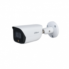 DH-IPC-HFW3549E-AS-LED Dahua 5-мегапиксельная полноцветная цилиндрическая IP видеокамера WizSense с теплой светодиодной подсветкой и фиксированным фокусным расстоянием